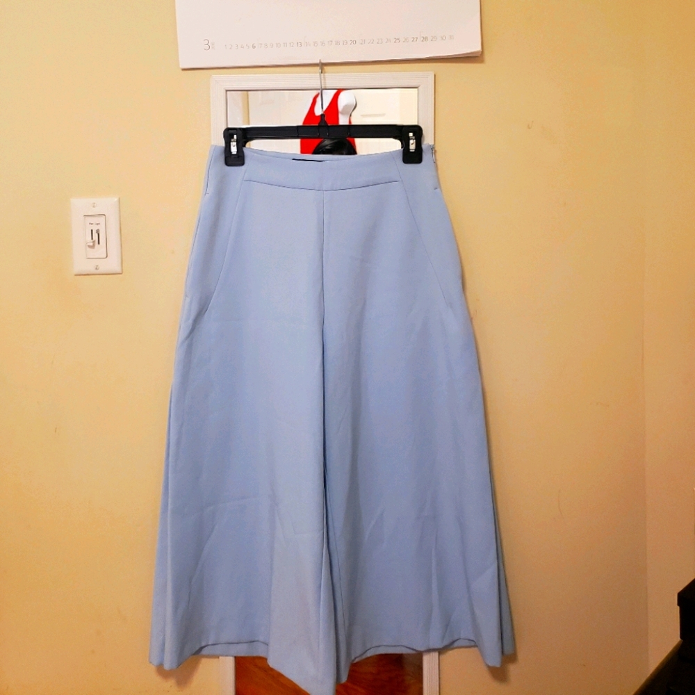 Zara wide leg midi pants
